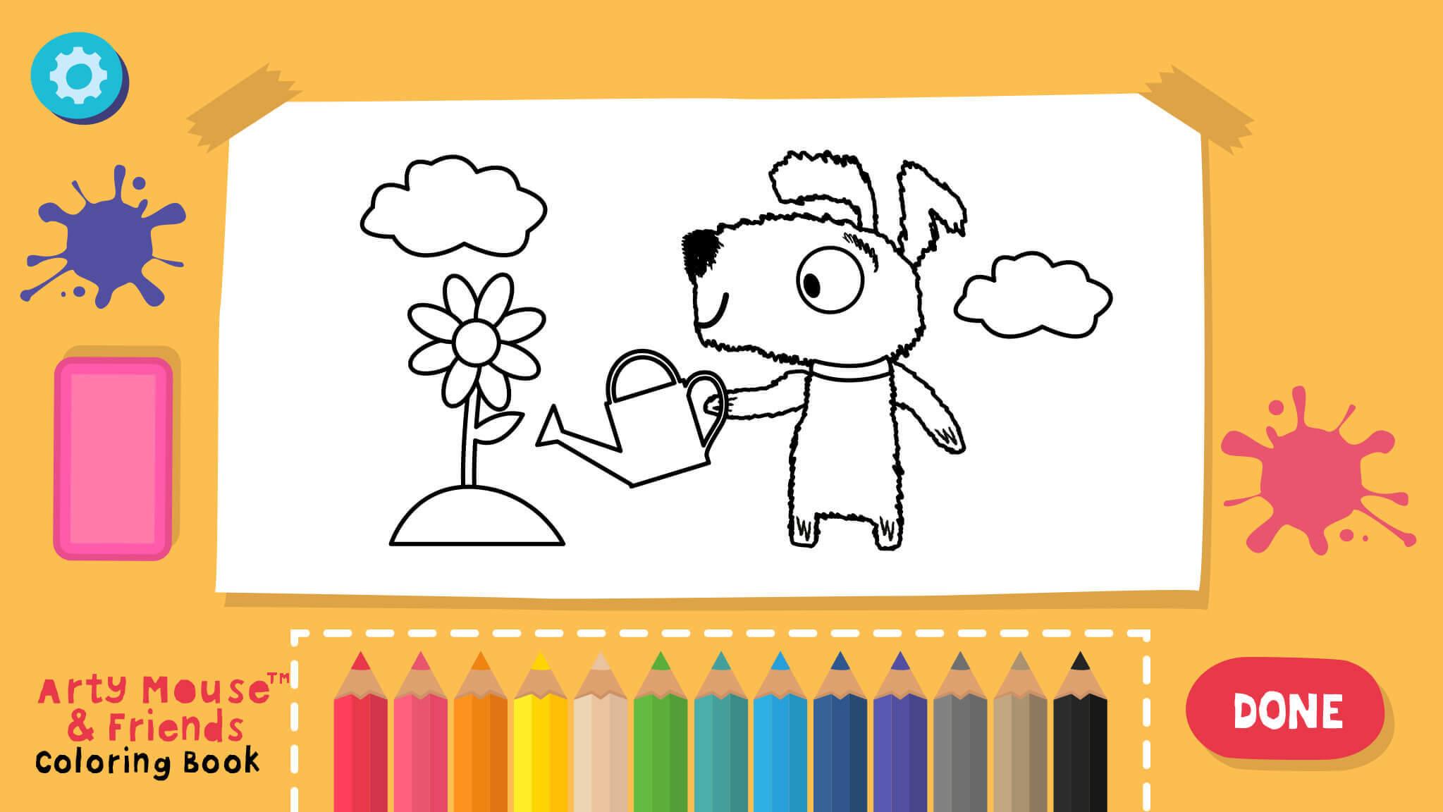 Arty Mouse and Friends Coloring Book